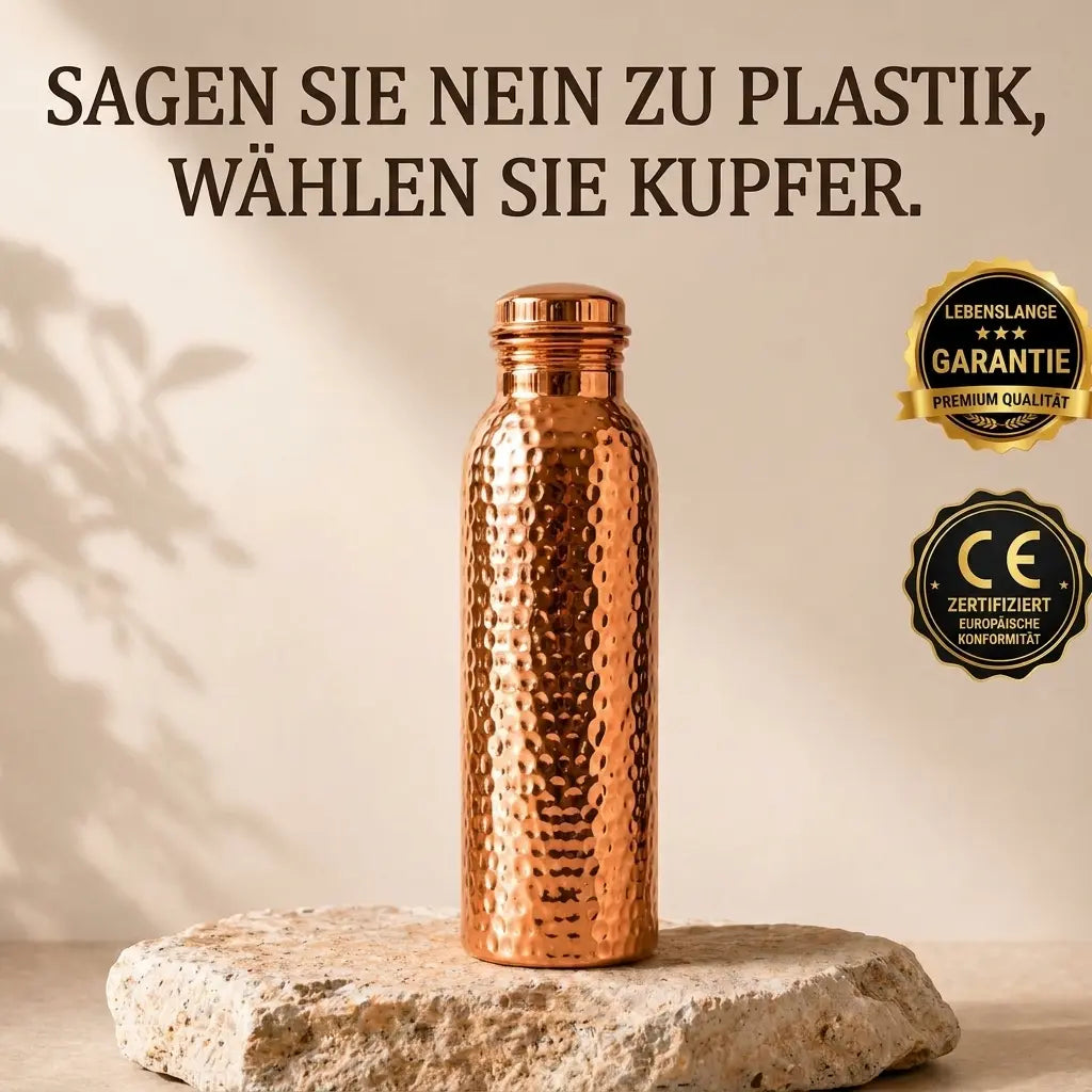 Kupferflasche | Natürlich Gereinigtes Wasser, Ganz Ohne Kunststoff